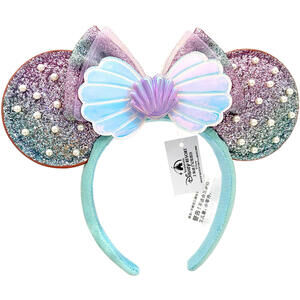 Disney Parks The Little Mermaid Ariel Pearl Ears Headband Exclusive NWT